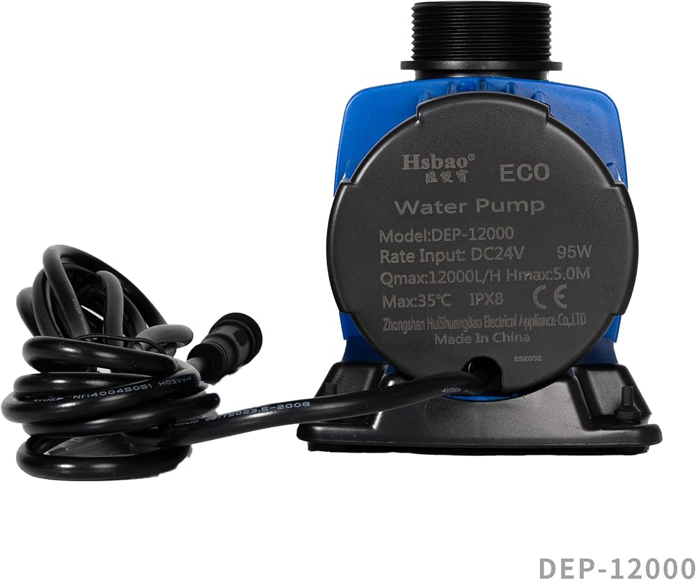 Amazon.co.jp: HSBAO DEP-12000 吐出量12000L/H (毎分200L) 揚程5m DC