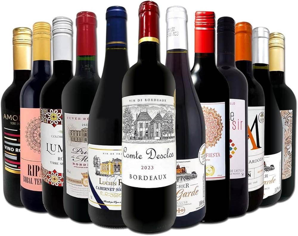 Amazon.co.jp: 京橋ワイン 赤ワイン 12本セット フランス イタリア
