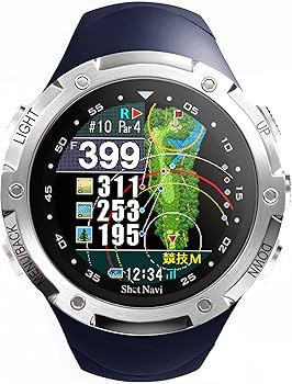 Amazon | Shot Navi W1 Evolve(ショットナビ) ネイビー×シルバー GPS