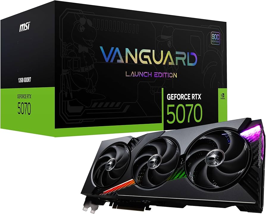 Amazon.com: msi Gaming RTX 5070 12G Vanguard SOC Launch Edition