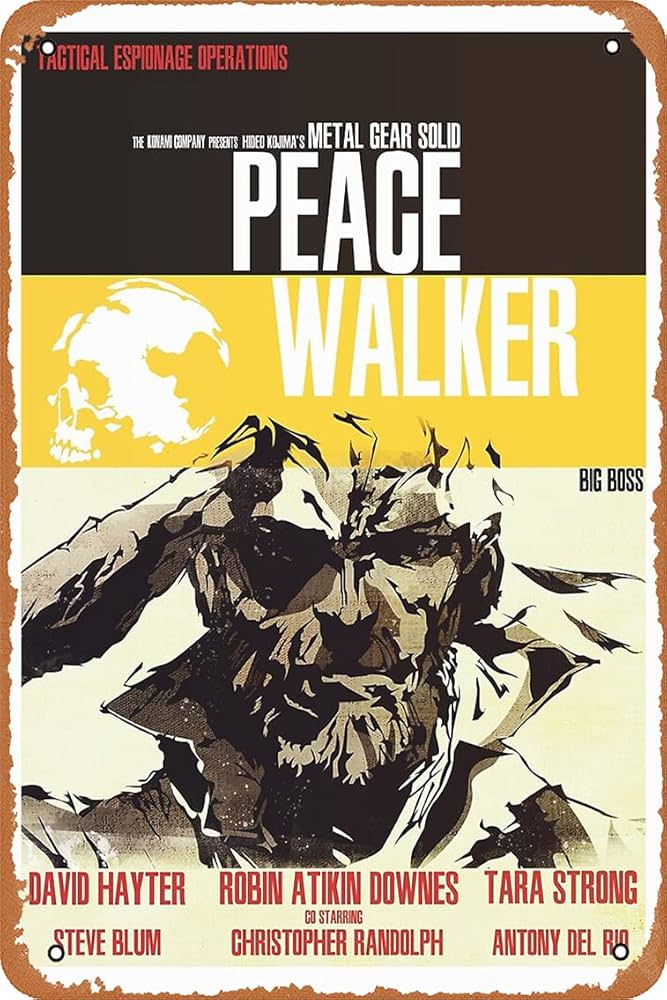 Amazon.co.jp: NIUMOWANG メタルサイン - 平和 - メタルギア ソリッド