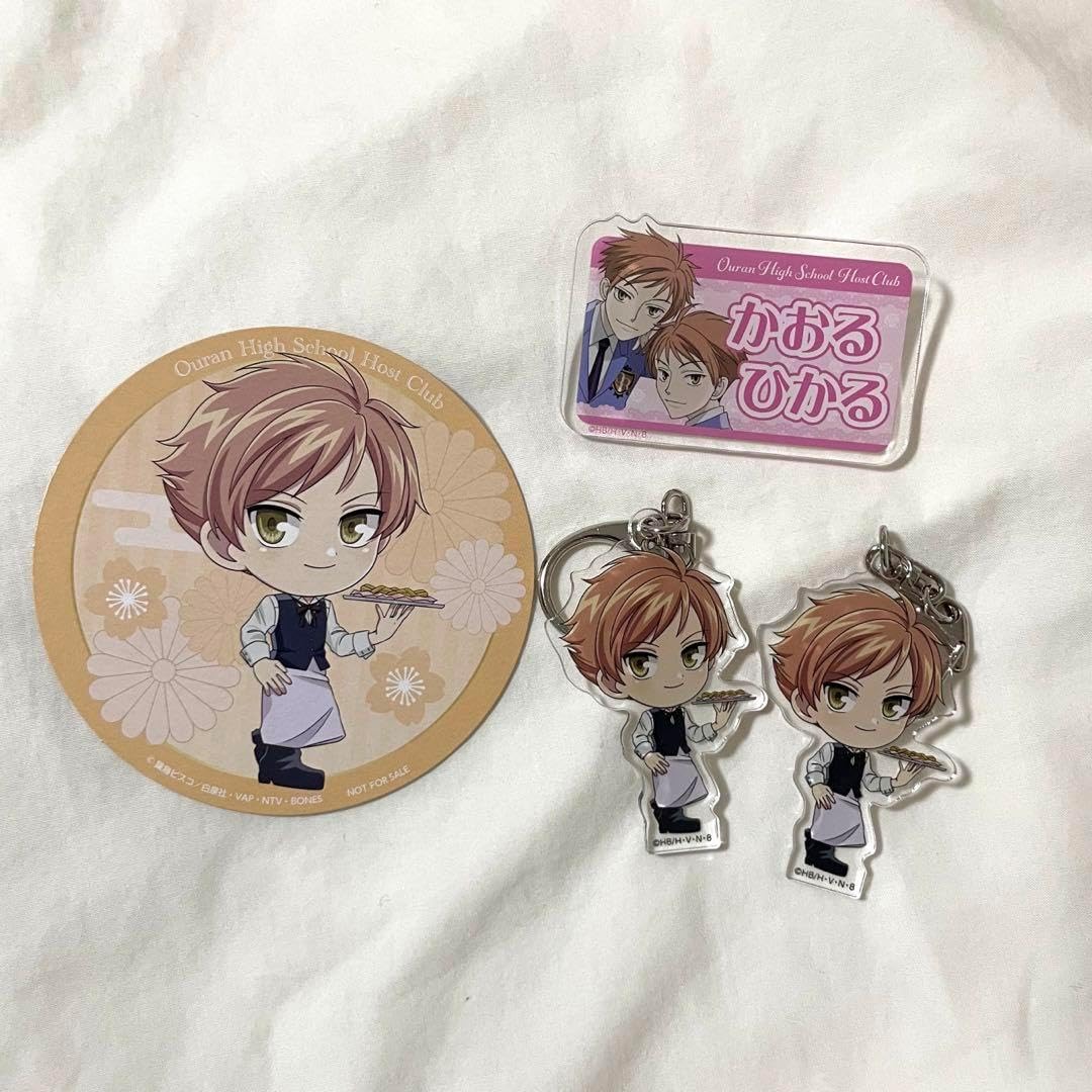 桜蘭高校ホスト部カフェ特典 コースター 常陸院光 常陸院馨 藤岡ハルヒ
