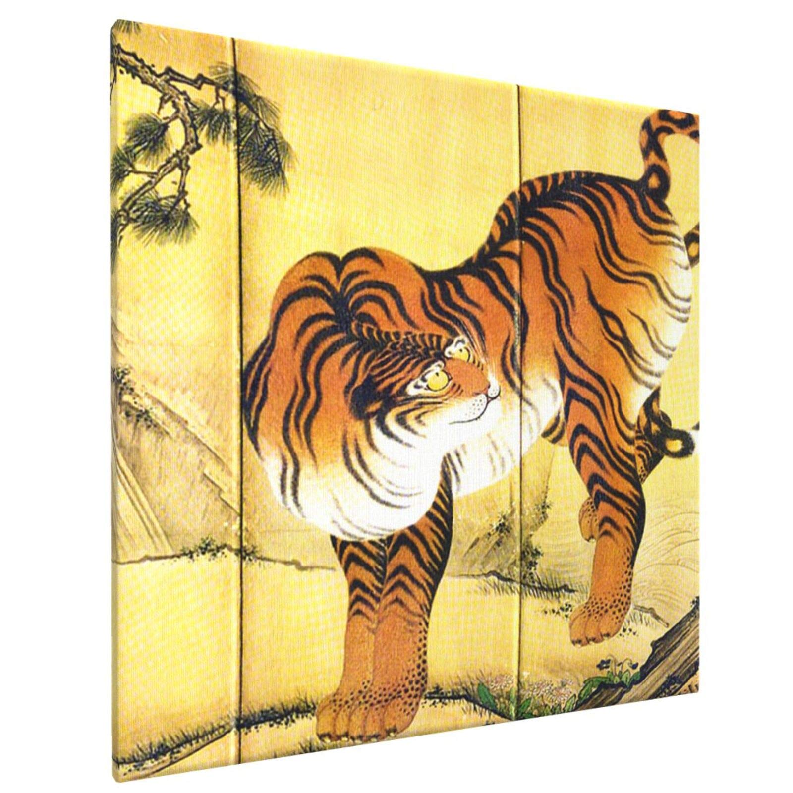 虎の日本画 装飾フレーム付き 虎の日本画 装飾フレーム付き 虎の