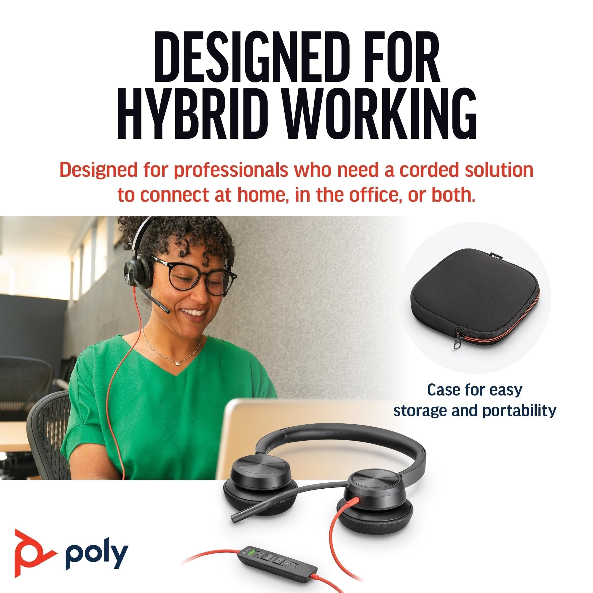 Amazon.com: Poly Blackwire 8225 Premium Wired Headset (Plantronics