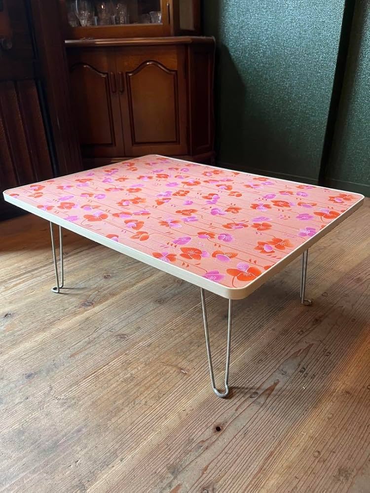 vintage 折りたたみ ラウンドテーブル ポストモダン レトロポップ