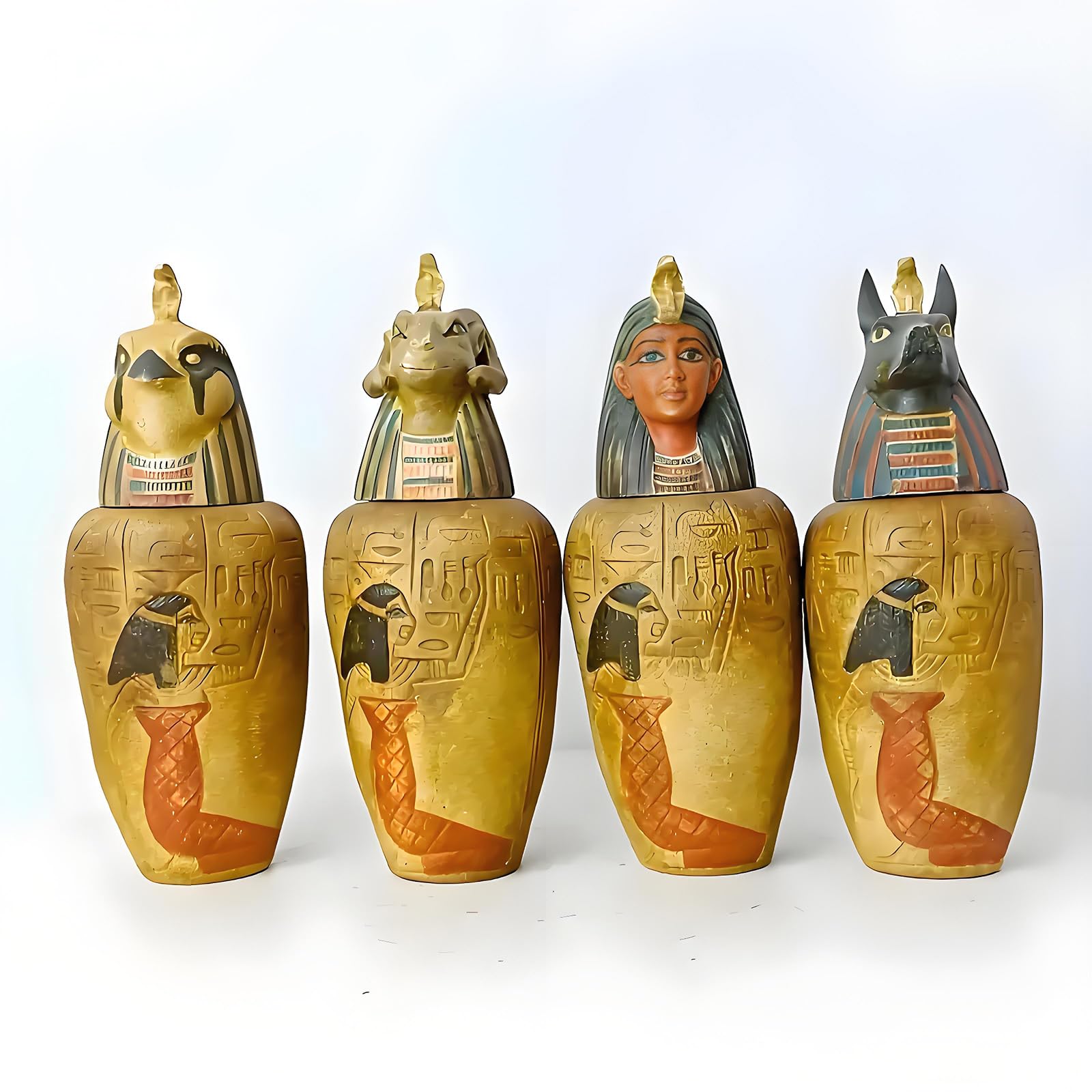 古代エジプト ミイラ カポノス壺 箱付き 超貴重 Q91-2 古代エジプト