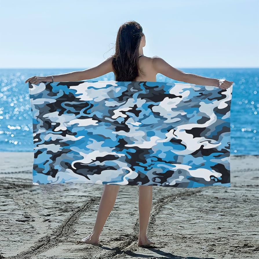 Amazon.com: GzLeyigou Abstract Camo Skin Beach Towel Highly