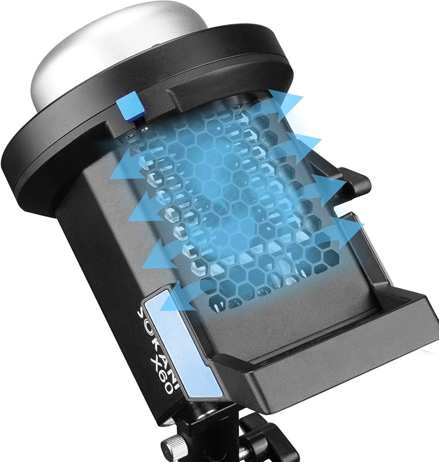 Amazon | Sokani X60 バッグキット付きCOB LEDビデオライト、80W 5600K