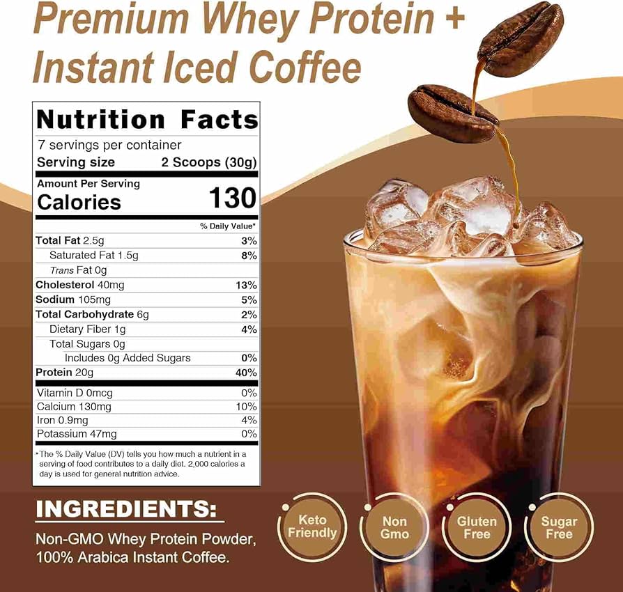 Amazon.com: JAYUSS Protein Coffee Powder Premium Whey Protein