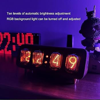 Amazon.co.jp: ニキシー管時計 旧ソ連 IN12 グロー管時計 複数制御時計