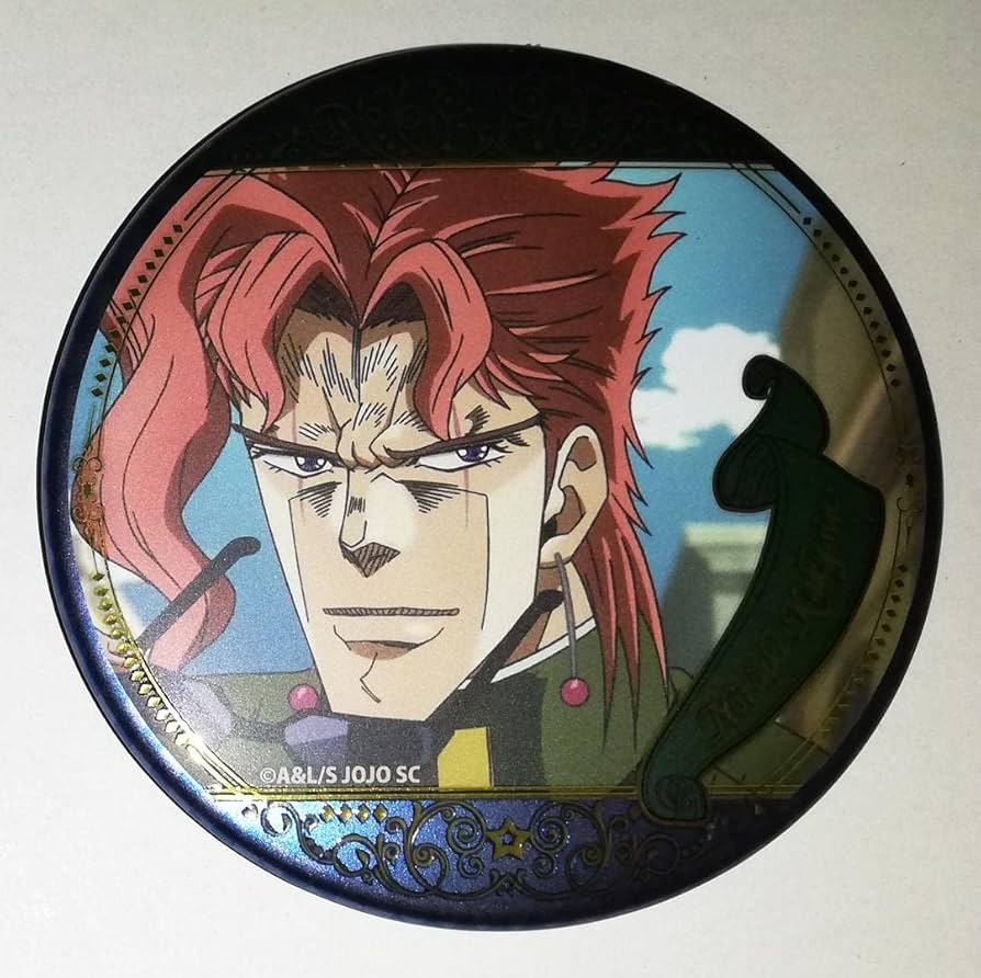 ジョジョの奇妙な冒険 花京院典明 アニメ10周年記念展 缶バッジ ジョジョの