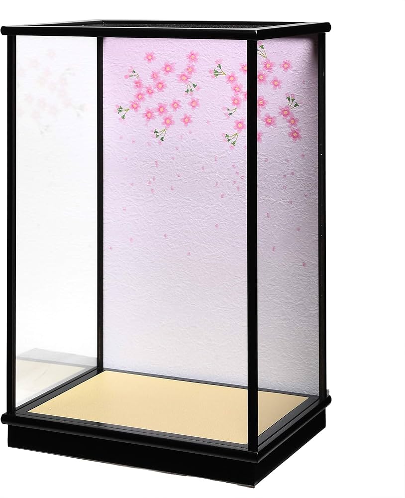 Amazon | 【木製ケース】【ガラスケース】【市松人形ケース】 10号H