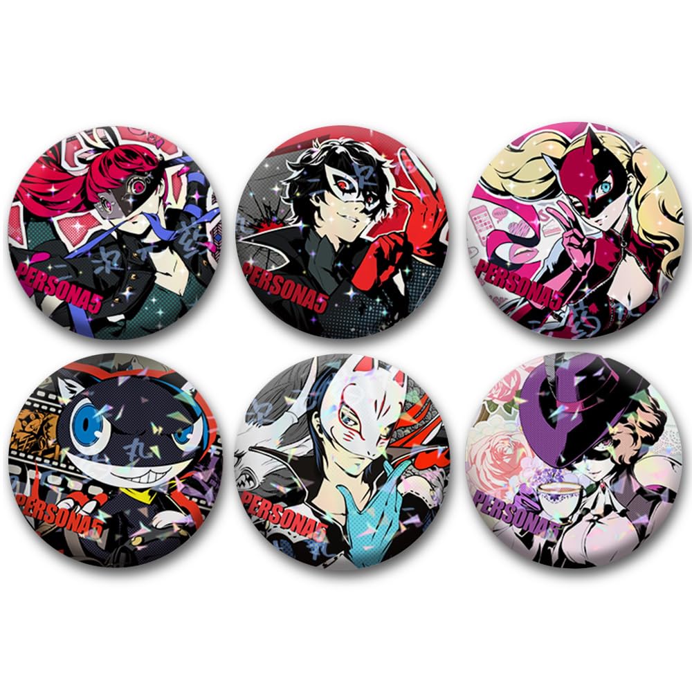 ペルソナ5】調査報告書 缶バッジ 主人公、芳澤かすみ ペルソナ5】調査