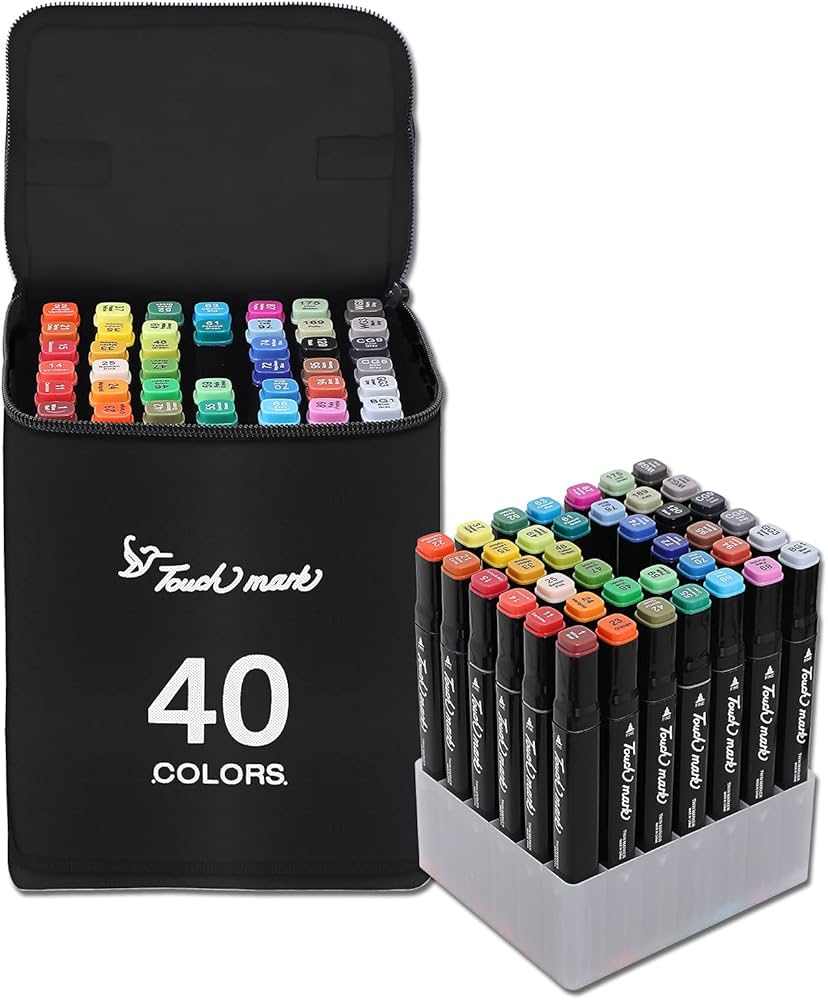 Amazon | マーカーペン 40色 油性ペン セット サインペン マーカー