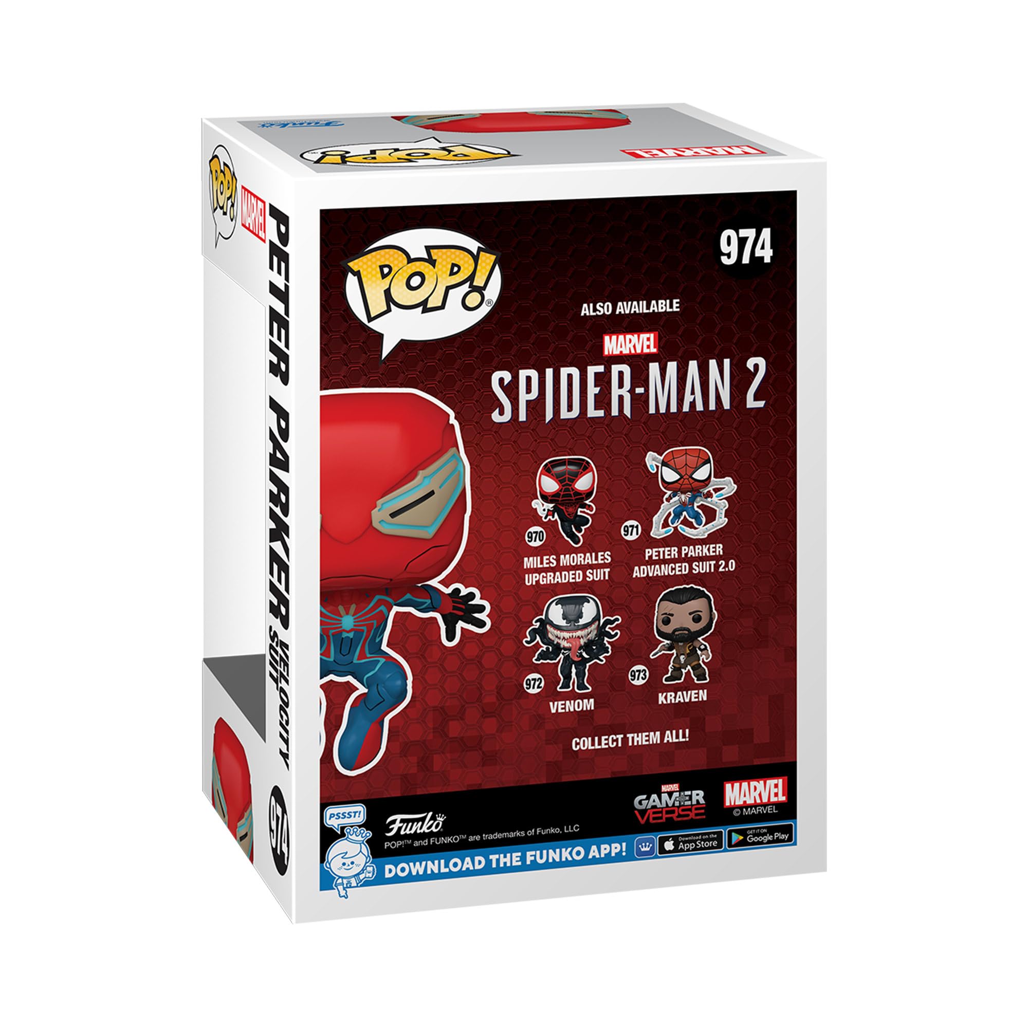 Amazon.com: POP Spider-Man 2 Peter Parker Velocity Suit Vinyl
