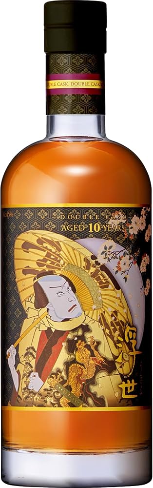 Amazon.co.jp: 浮世ウイスキー10年ダブルカスク浮世絵三種限定