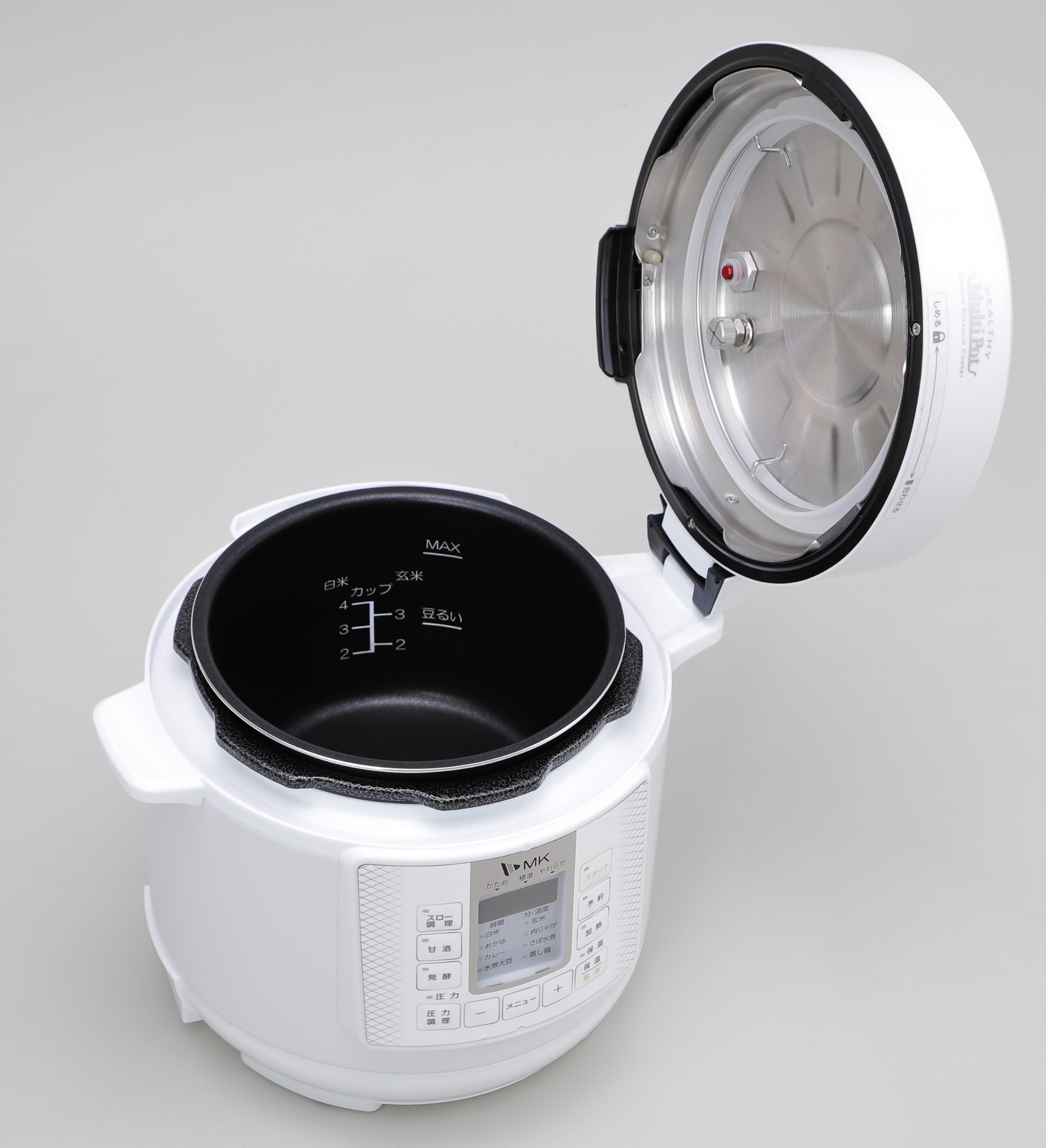 Amazon | エムケー精工 電気圧力鍋 3L 3〜4人前 ヘルシーマルチポット