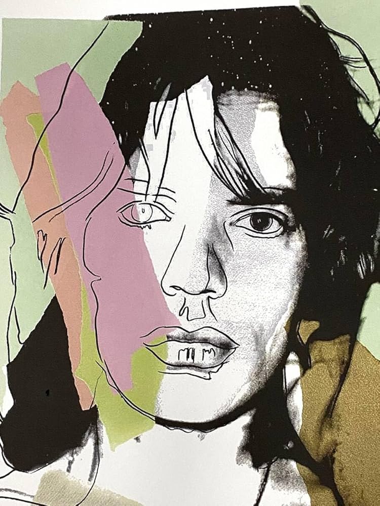 模写】世界限定100枚! アンディ・ウォーホル ミック・ジャガー