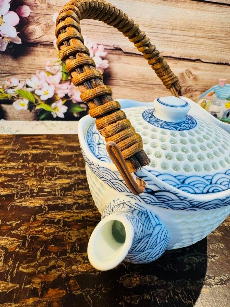 茶碗□京薩摩【平安 香菊造】 菖蒲 京焼 清水焼 共箱 お茶道具 時代物