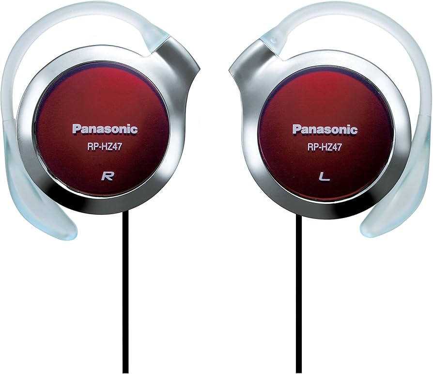 Amazon.com: Panasonic Clip Headphone Red RP-HZ47-R (Japan Import