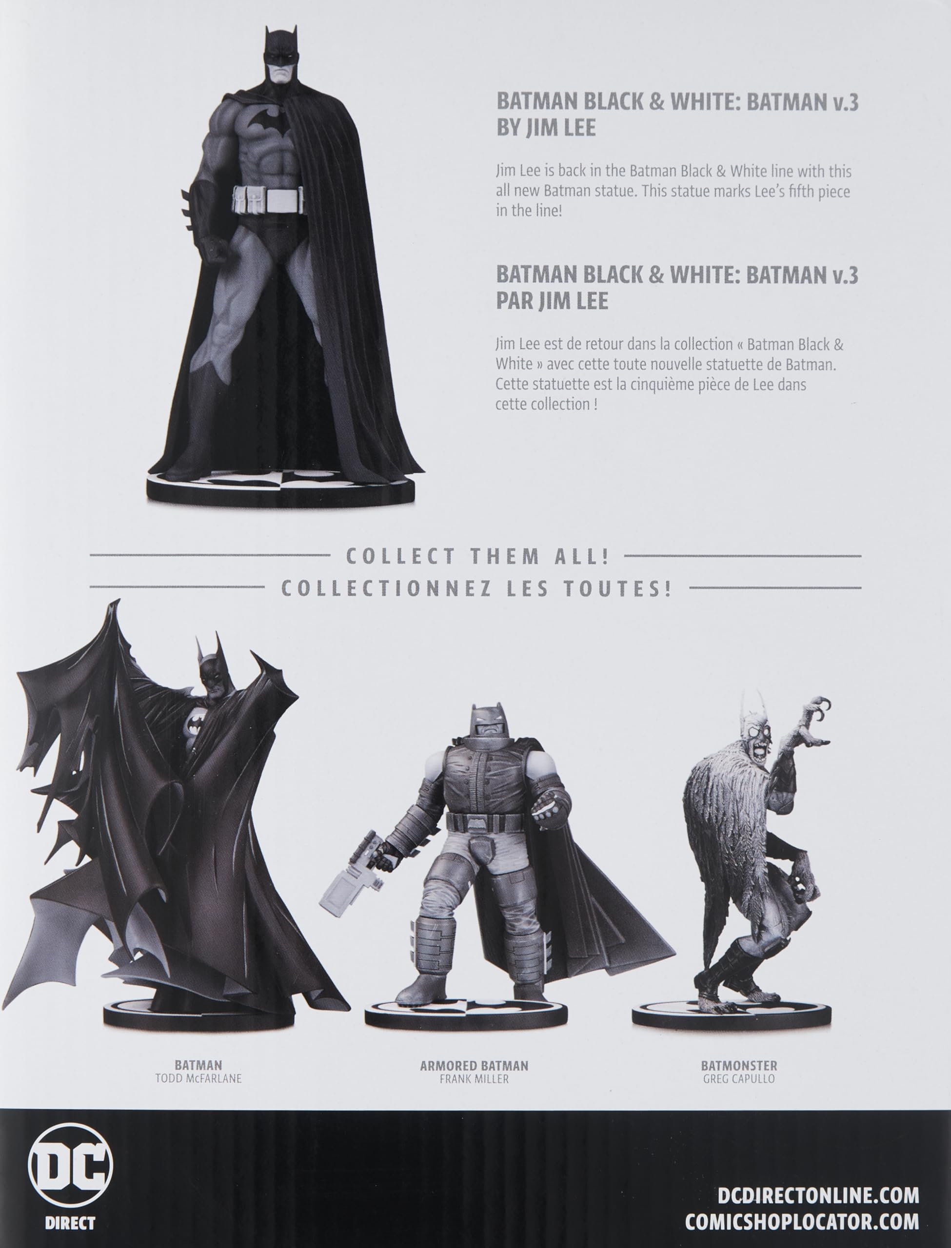 Batman Black & White Ver 3 By Jim Lee Statue : Amazon.in: Toys & Games