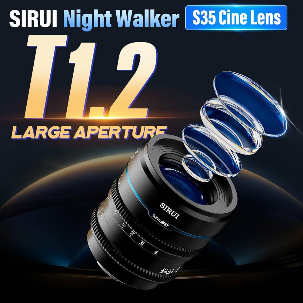 Amazon.co.jp: SIRUI Night Walker 24mm T1.2 シネレンズ 大口径