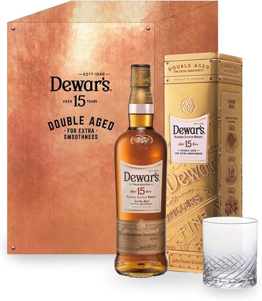 Amazon.co.jp: 【ネット限定】 Dewar's デュワーズ 15年 ロックグラス