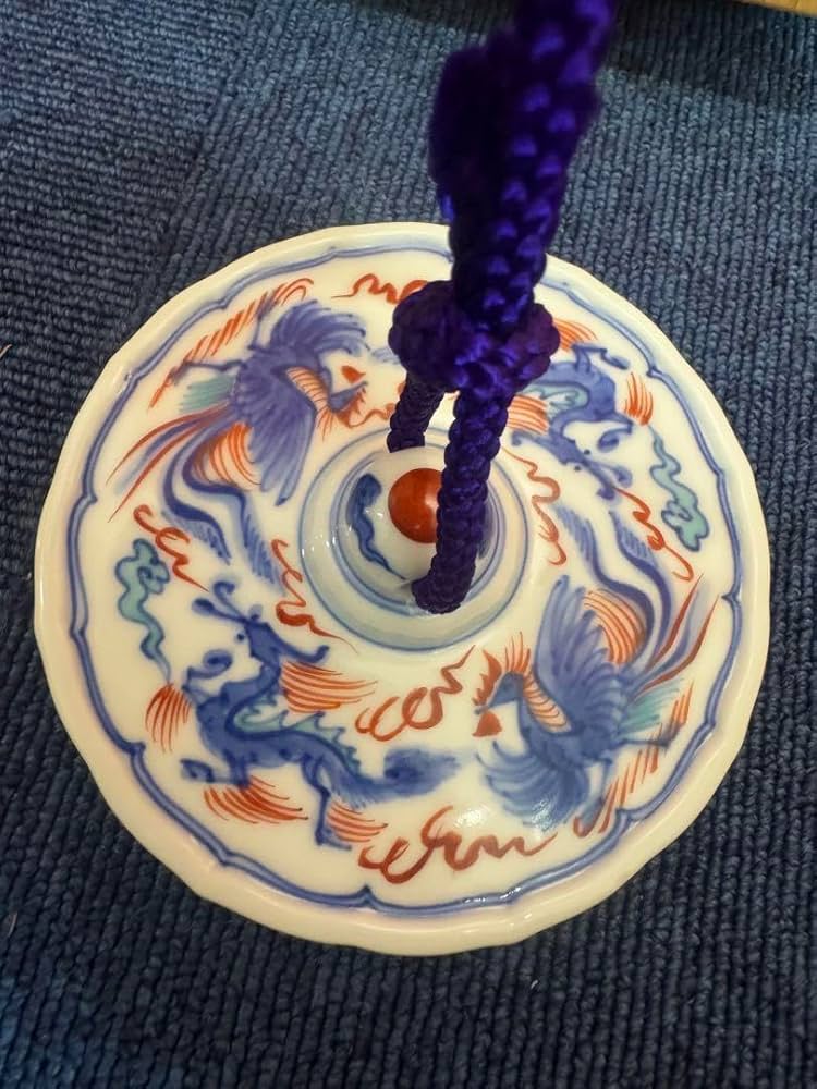 未使用】十四代辻常陸 輪花 盛皿 染錦龍鳳凰文 【公式通販】