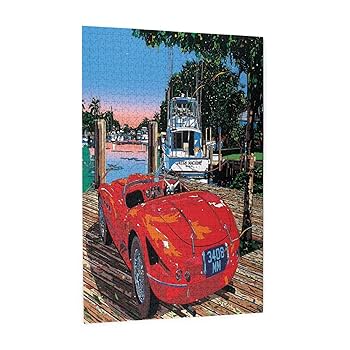 鈴木英人 500ピース ジグソーパズル 赤いキャデラック 鈴木英人 500