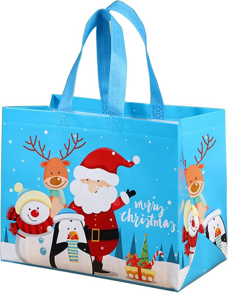 Amazon.co.jp: クリスマス再利用可能トートバッグ クリスマスギフト