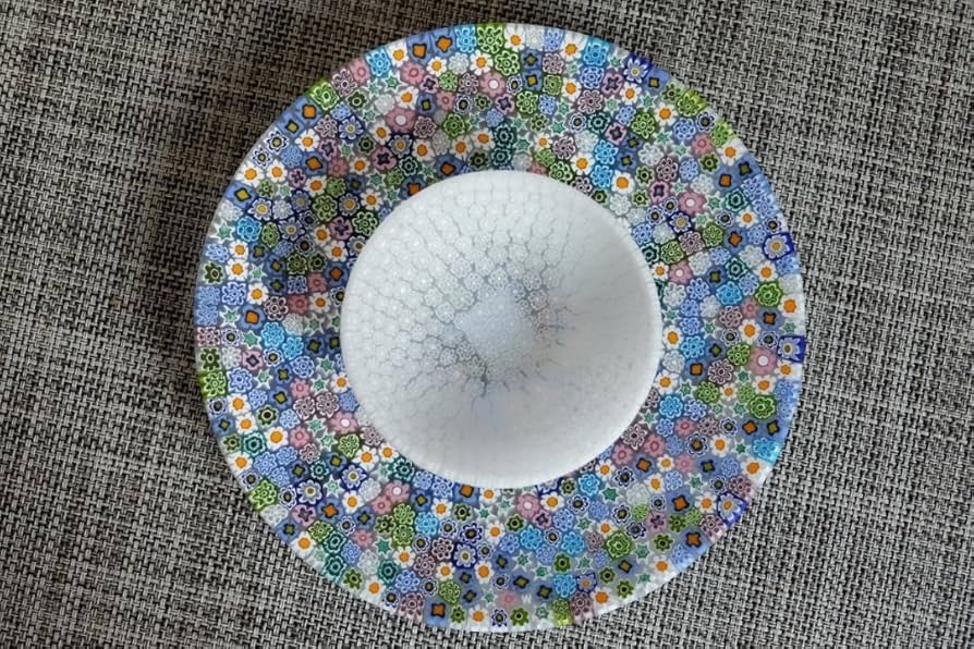 ベネチアンガラス ヴェネチアングラス ミルフィオリ プレート ムリーニ