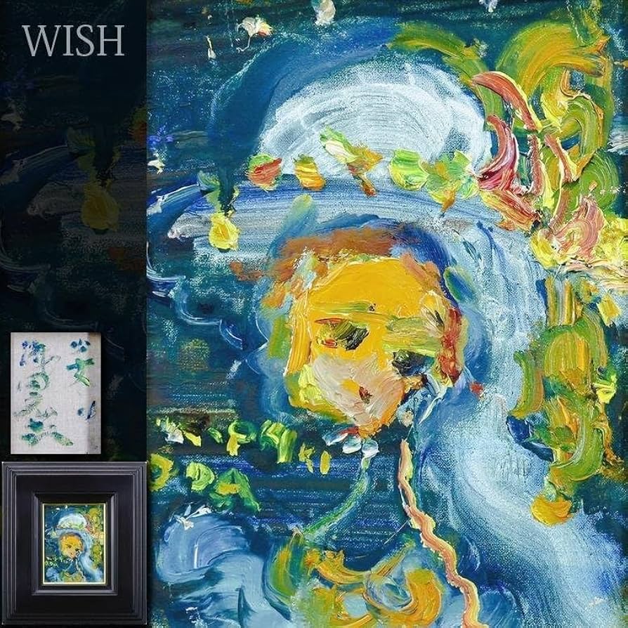 絵画 油彩画 少女 Keith 「微笑み」 絵画油彩画少女Keith 「微笑み」