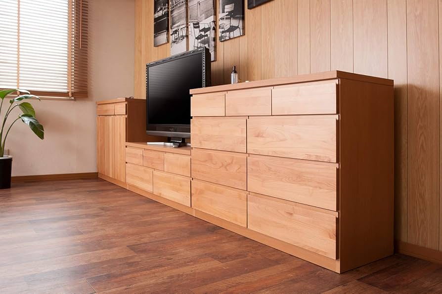 Amazon.co.jp: 天然木アルダー材を使用した北欧シリーズ (幅119.5