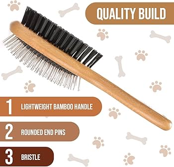 Amazon.co.jp: ブラシ ペット用 犬用 お手入れブラシ高級猪毛ブラシ 豚