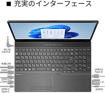 Amazon.co.jp: 富士通 ノートパソコン FMV LIFEBOOK WAA/J1 (Win 11