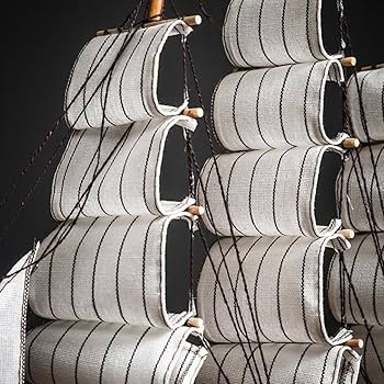 Amazon.co.jp: [dhiuebc] 帆船模型 オブジェ 39cm 木製 手作り モデル