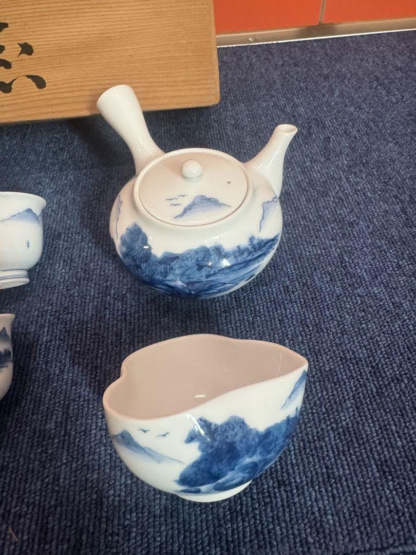 2275 有田焼 畑萬陶苑 茶器セット 急須1客 湯冷し1客 湯呑5客 【公式通販】