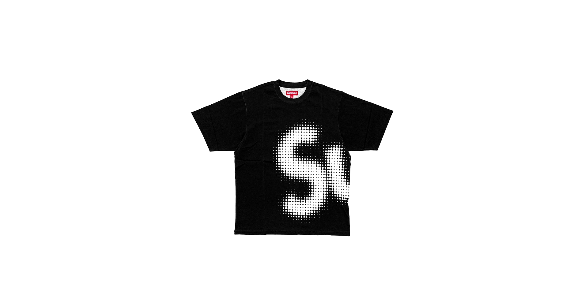 Amazon | [シュプリーム] メンズ ハーフトーンSupロゴTシャツ ブラック