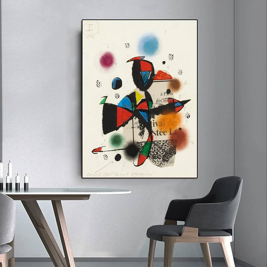 ぷーやん＊ジョアン ミロ コンポジション アート 額縁 インテリア
