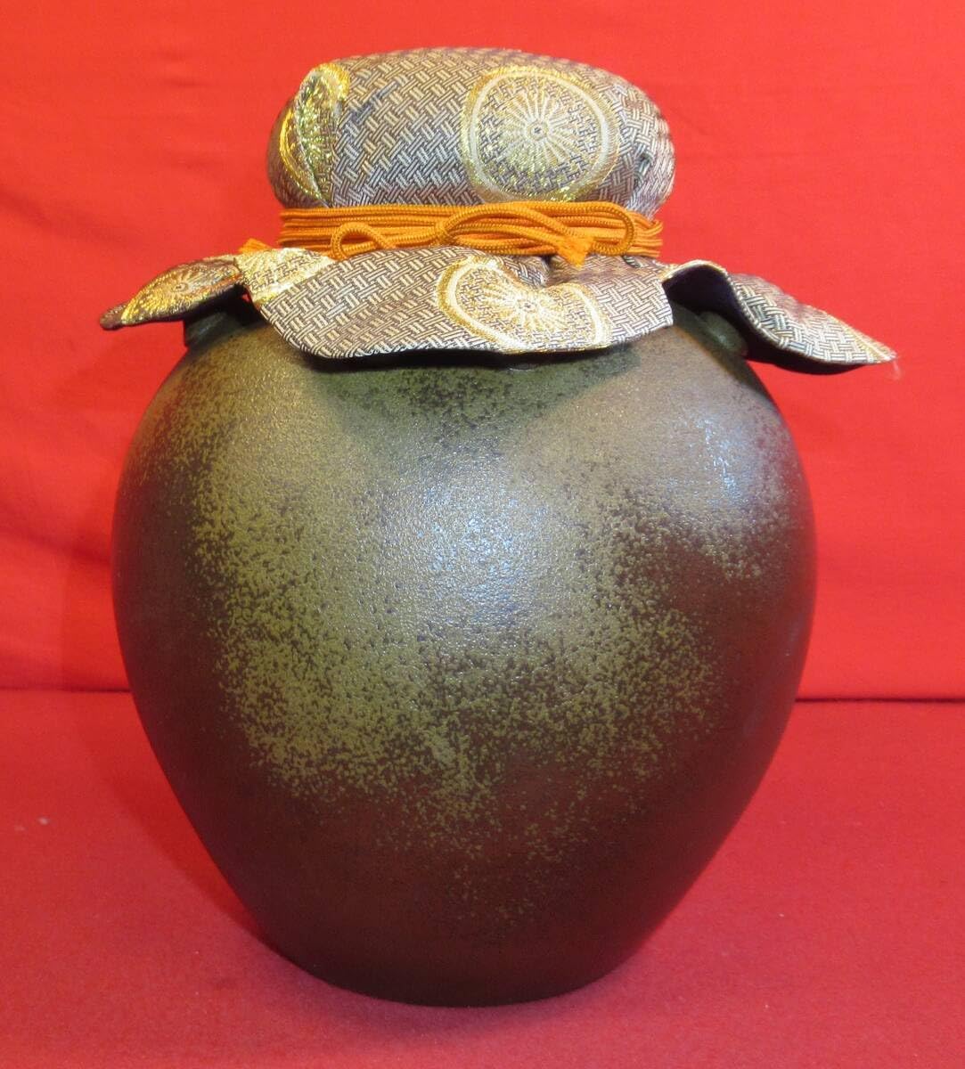 飾壺 茶道具 備前焼 陶峰作 裏千家 飾壺 茶道具 備前焼 陶峰作
