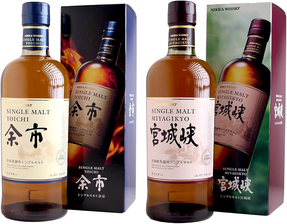 NIKKA WHISKY シングルモルト余市・宮城峡セット限定セット