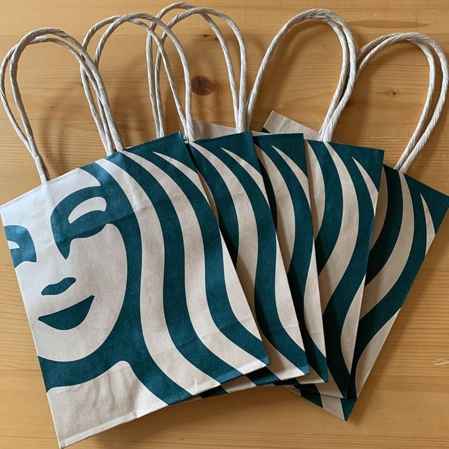 Amazon.co.jp: スターバックス ミニサイズ 紙袋 5枚 ロゴ ミニ紙袋