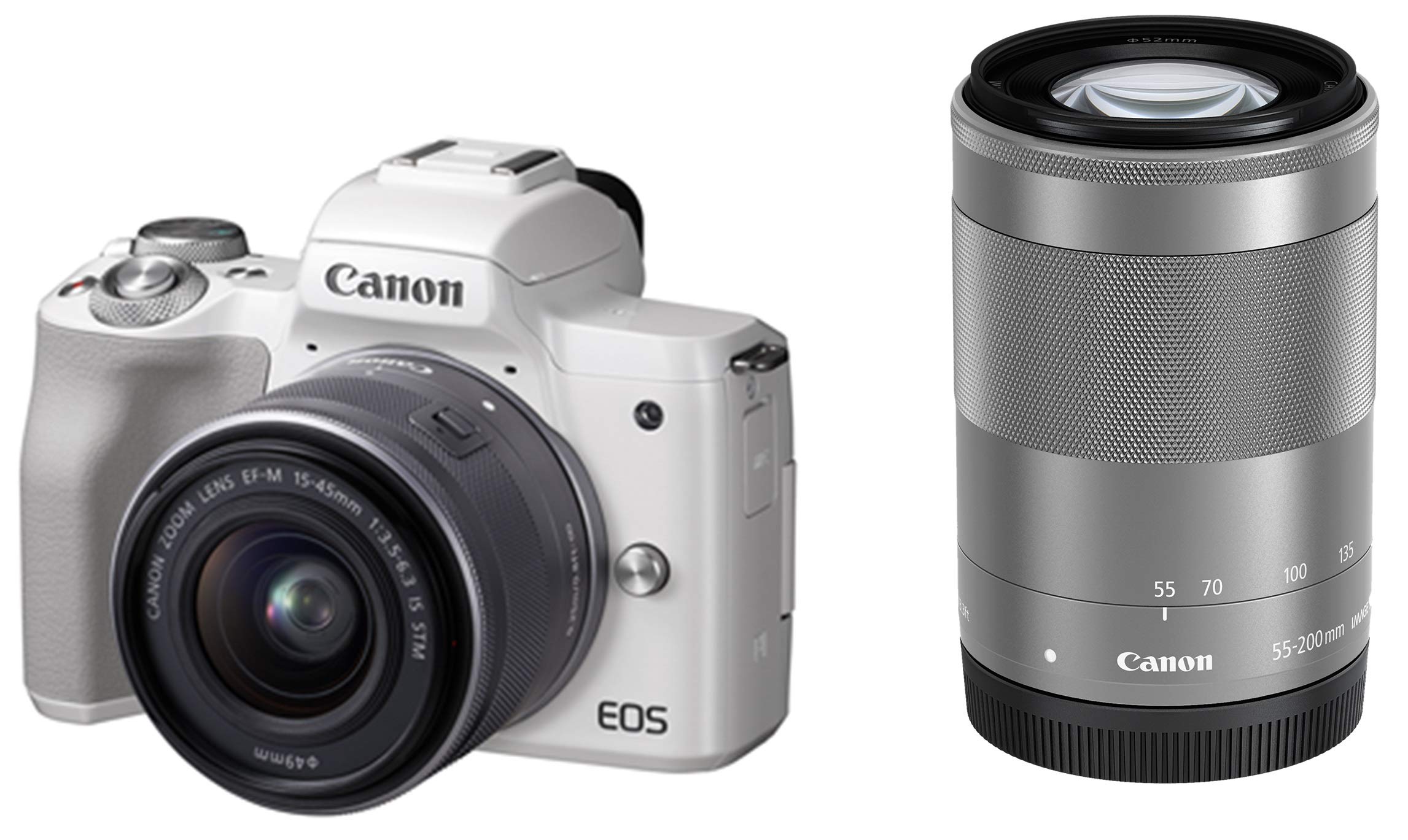 みみ】CanonEOSM100 ホワイトダブルレンズキット付属品セット CANON