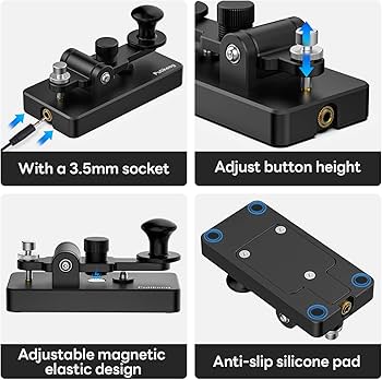 Amazon.co.jp: PUTIKEEG モールス信号CWキー アマチュア無線 CW