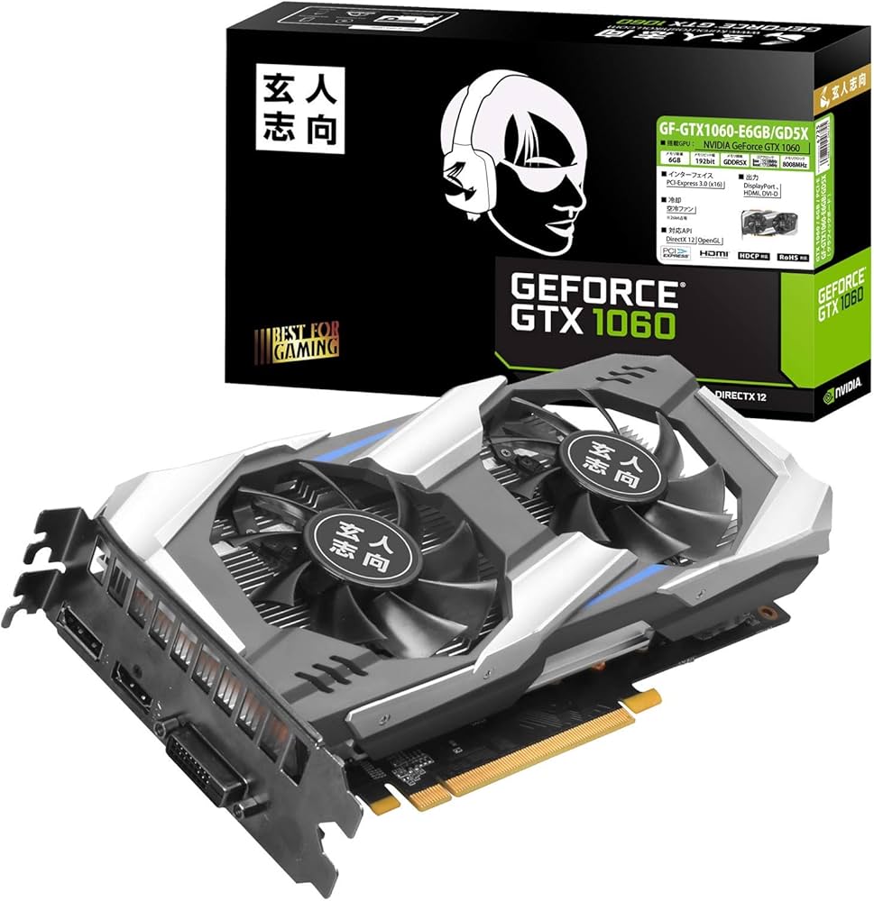 Amazon | 玄人志向 ビデオカード NVIDIA GTX 1060 搭載 GF-GTX1060