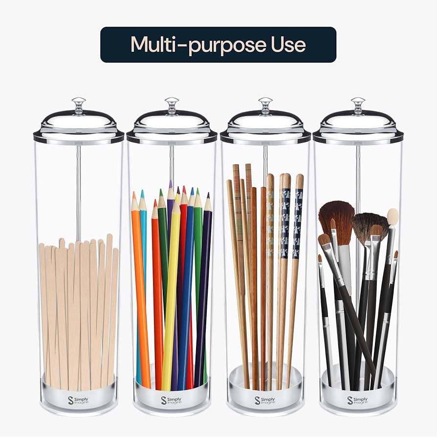 Amazon | SimplyImagine アクリル ストローディスペンサー - 高さ13