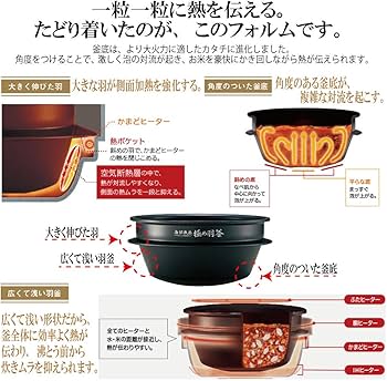 Amazon | 象印マホービン 炊飯器 南部鉄器 極め羽釜 5.5合 プライム