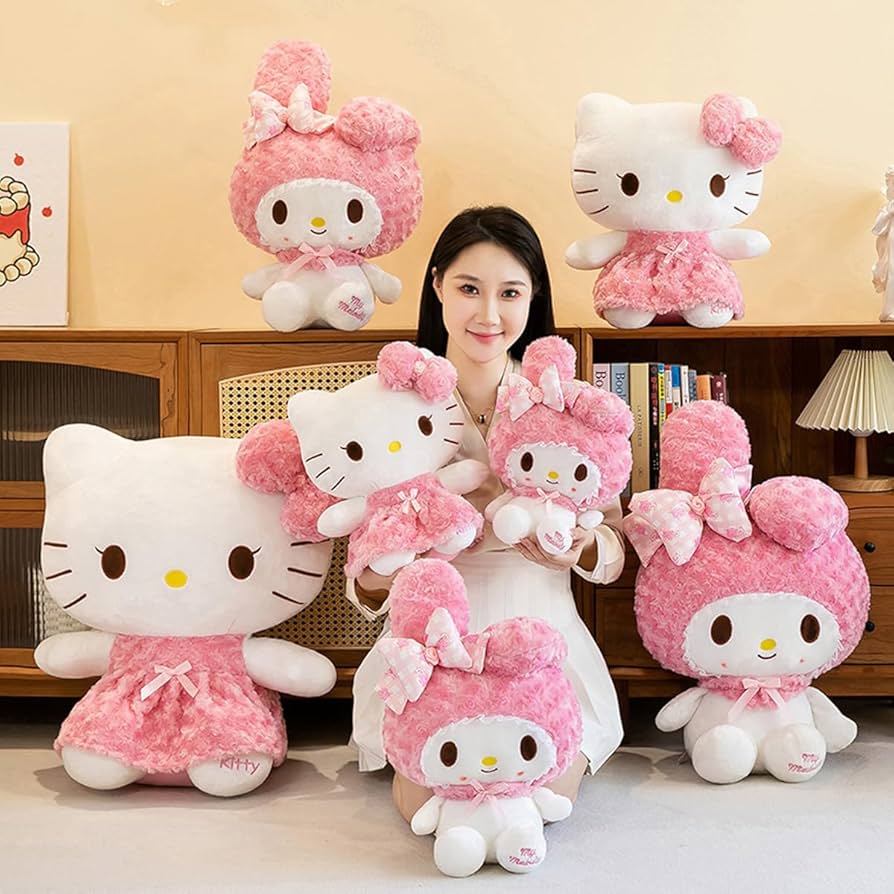 ハローキティ ピンク特大ぬいぐるみ ハローキティ ピンク特大