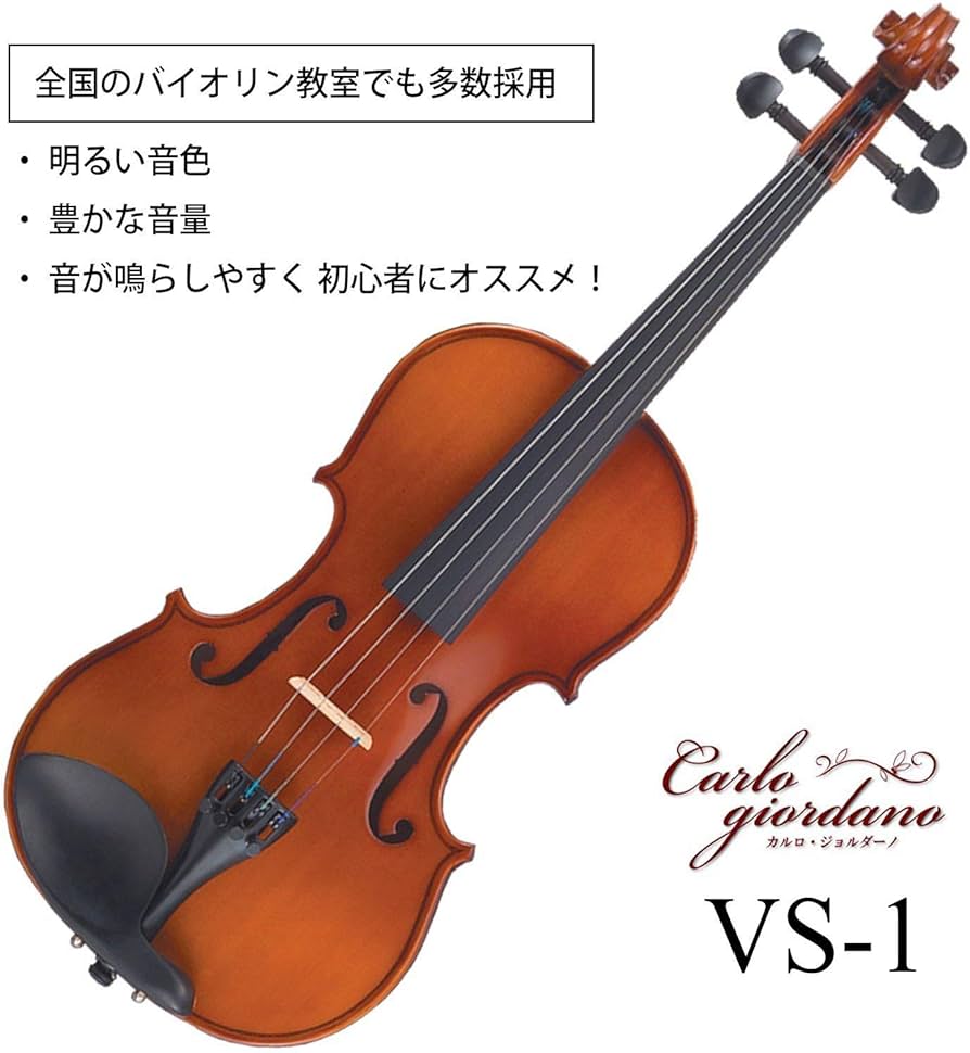 Amazon.co.jp: カルロジョルダーノ バイオリンセット ブラック VS-1 3