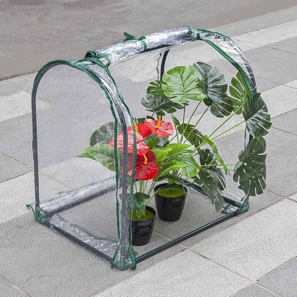 Amazon.co.jp: GaUmiME ビニールハウス小型 小型温室 ビニール ミニ